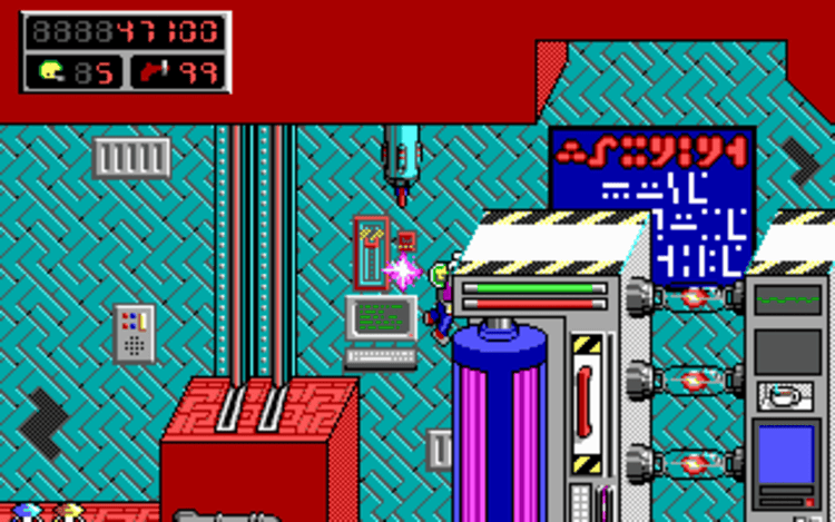 Gameplay screen of Commander Keen 5: The Armageddon Machine (4/8) Gameplay screen of Commander Keen 5: The Armageddon Machine (4/8)