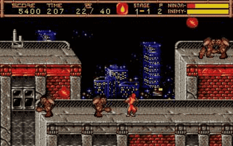 Gameplay screen of Ninja Gaiden II: The Dark Sword of Chaos (1/8) Gameplay screen of Ninja Gaiden II: The Dark Sword of Chaos (1/8)