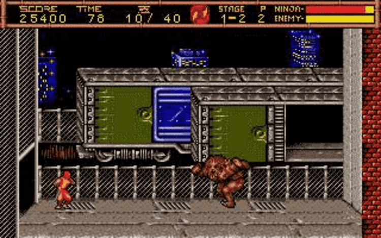 Gameplay screen of Ninja Gaiden II: The Dark Sword of Chaos (3/8) Gameplay screen of Ninja Gaiden II: The Dark Sword of Chaos (3/8)