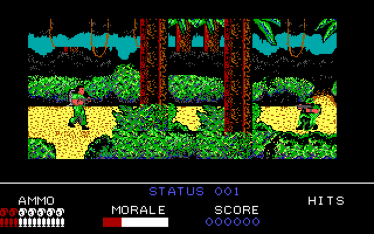 Gameplay screen of Platoon (2/4) Gameplay screen of Platoon (2/4)