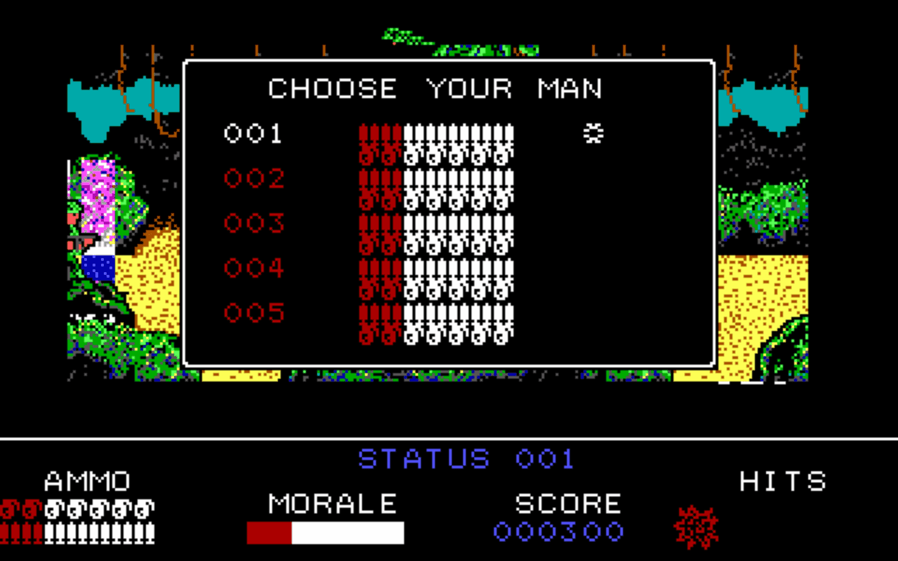 Gameplay screen of Platoon (3/4) Gameplay screen of Platoon (3/4)