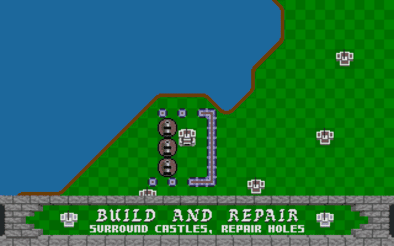 Gameplay screen of Rampart (1/8) Gameplay screen of Rampart (1/8)