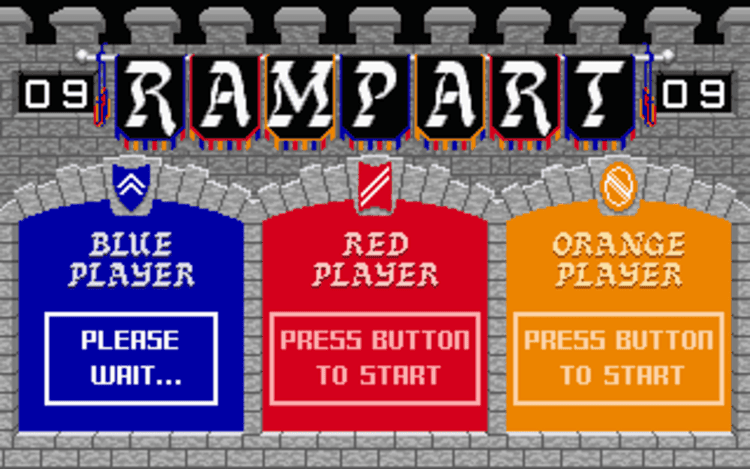 Gameplay screen of Rampart (2/8) Gameplay screen of Rampart (2/8)