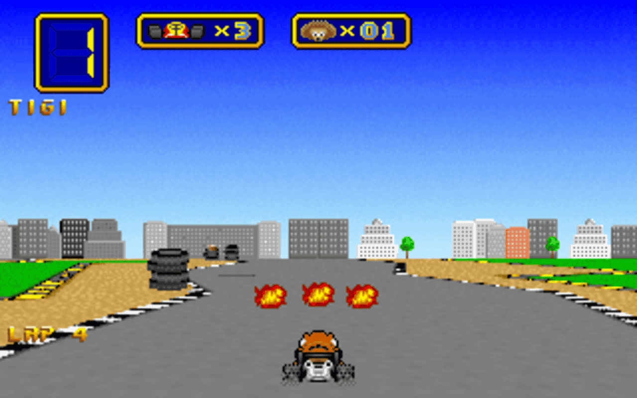 Gameplay screen of Wacky Wheels (2/8) Gameplay screen of Wacky Wheels (2/8)