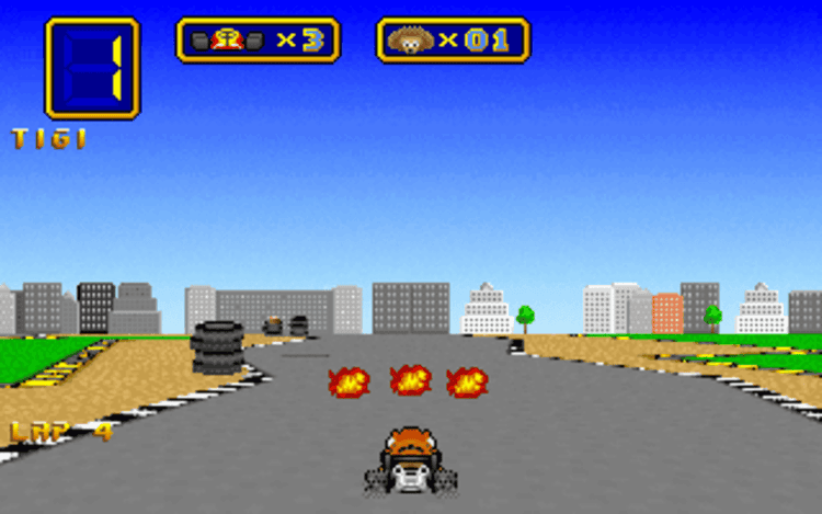 Gameplay screen of Wacky Wheels (2/8) Gameplay screen of Wacky Wheels (2/8)