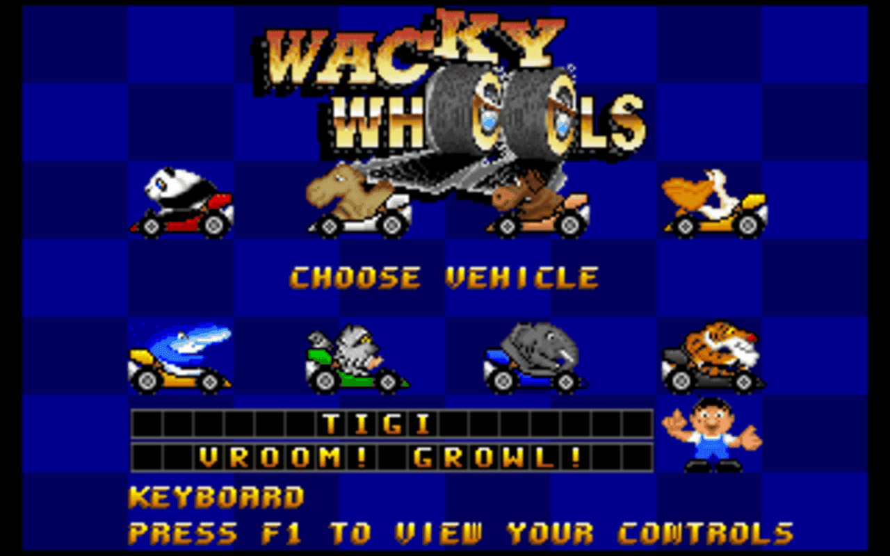 Gameplay screen of Wacky Wheels (4/8) Gameplay screen of Wacky Wheels (4/8)