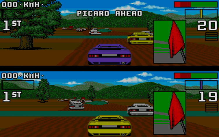Gameplay screen of Lotus: The Ultimate Challenge (5/8) Gameplay screen of Lotus: The Ultimate Challenge (5/8)
