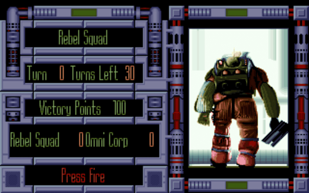 Gameplay screen of Laser Squad (4/8) Gameplay screen of Laser Squad (4/8)