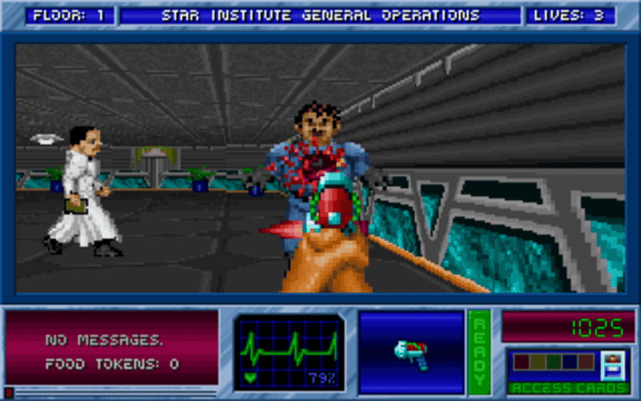 Gameplay screen of Blake Stone: Aliens of Gold (3/8) Gameplay screen of Blake Stone: Aliens of Gold (3/8)