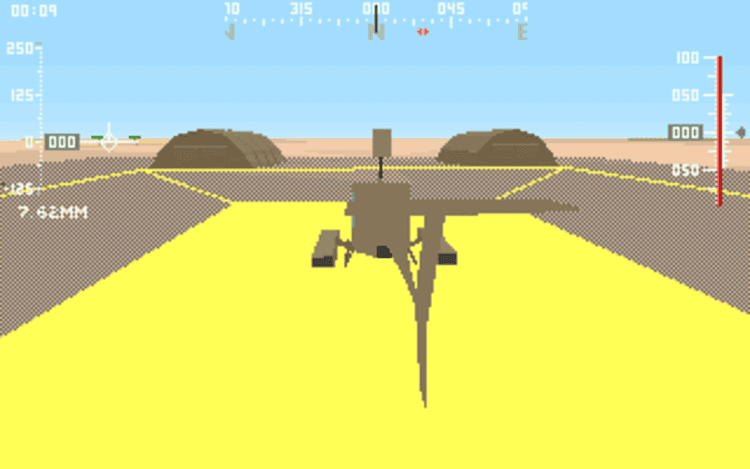 Gameplay screen of Gunship 2000 (4/8) Gameplay screen of Gunship 2000 (4/8)