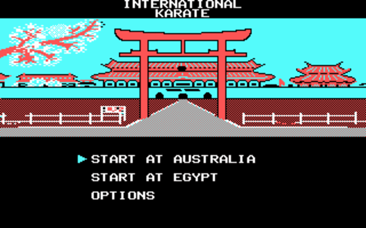 Gameplay screen of World Karate Championship (5/8) Gameplay screen of World Karate Championship (5/8)