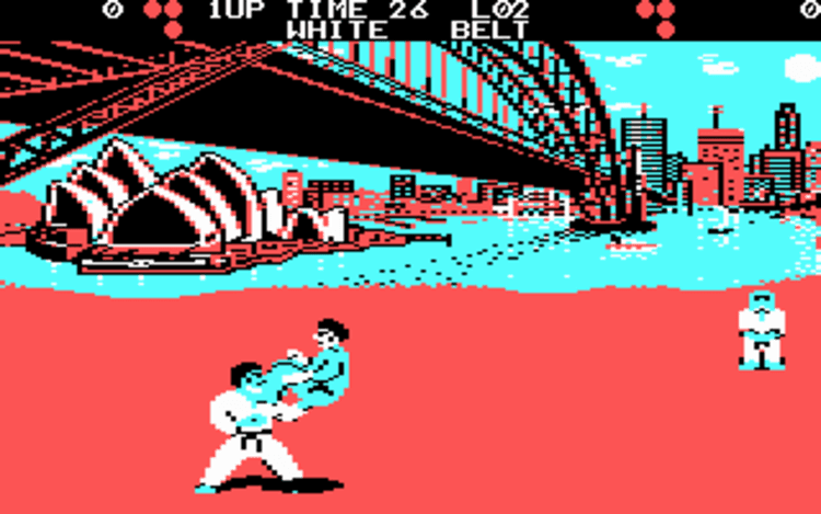 Gameplay screen of World Karate Championship (6/8) Gameplay screen of World Karate Championship (6/8)