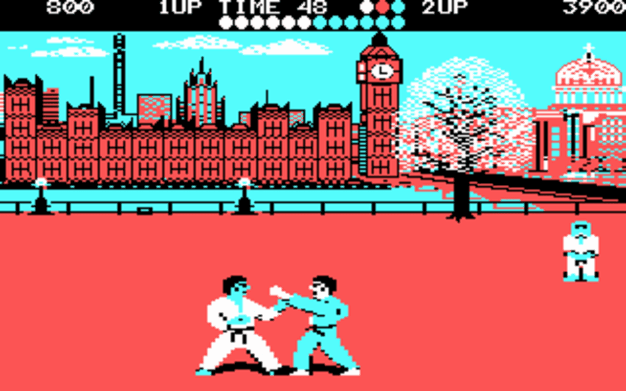 Gameplay screen of World Karate Championship (7/8) Gameplay screen of World Karate Championship (7/8)