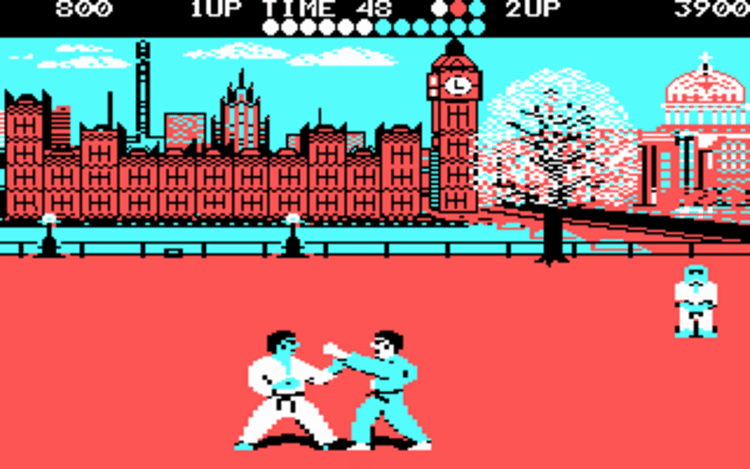 Gameplay screen of World Karate Championship (7/8) Gameplay screen of World Karate Championship (7/8)
