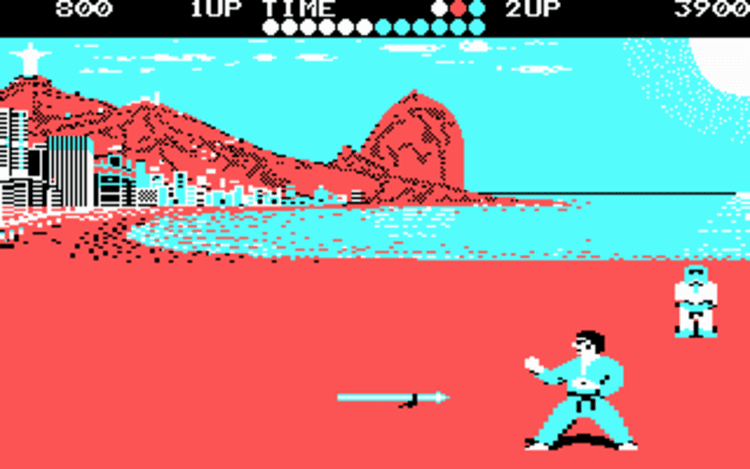 Gameplay screen of World Karate Championship (8/8) Gameplay screen of World Karate Championship (8/8)