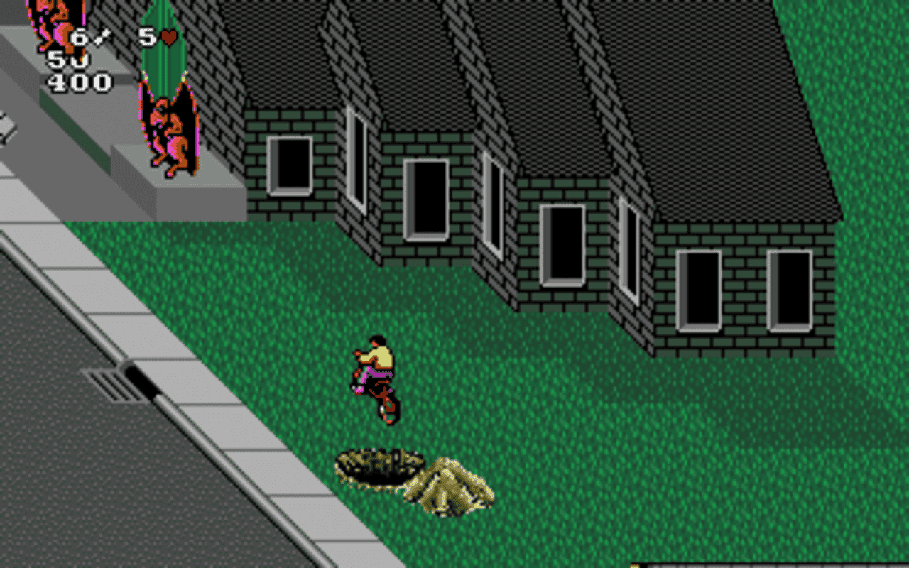 Gameplay screen of Paperboy 2 (2/8) Gameplay screen of Paperboy 2 (2/8)