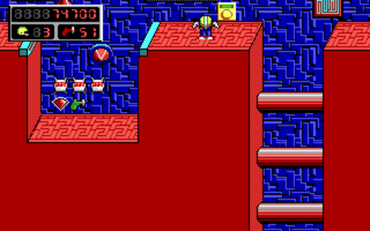 Gameplay screen of Commander Keen 5: The Armageddon Machine (7/8) Gameplay screen of Commander Keen 5: The Armageddon Machine (7/8)