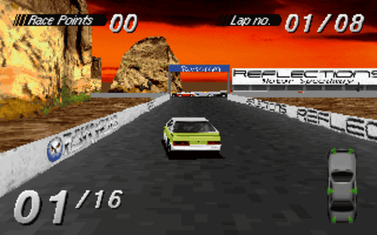 Gameplay screen of Destruction Derby (3/8) Gameplay screen of Destruction Derby (3/8)