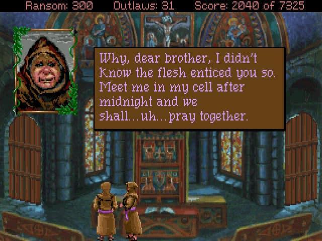 Gameplay screen of Conquests of the Longbow: The Legend of Robin Hood (1/8) Gameplay screen of Conquests of the Longbow: The Legend of Robin Hood (1/8)