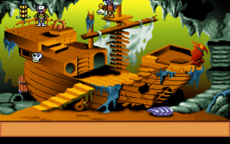 Gameplay screen of Gobliins 2: The Prince Buffoon (2/8) Gameplay screen of Gobliins 2: The Prince Buffoon (2/8)