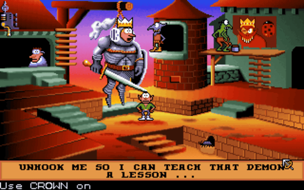 Gameplay screen of Gobliins 2: The Prince Buffoon (3/8) Gameplay screen of Gobliins 2: The Prince Buffoon (3/8)
