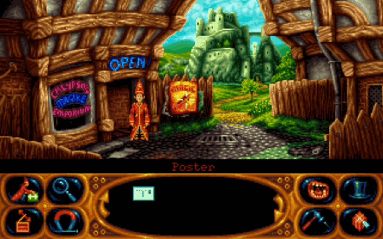 Gameplay screen of Simon the Sorcerer II: The Lion, the Wizard and the Wardrobe (5/8) Gameplay screen of Simon the Sorcerer II: The Lion, the Wizard and the Wardrobe (5/8)
