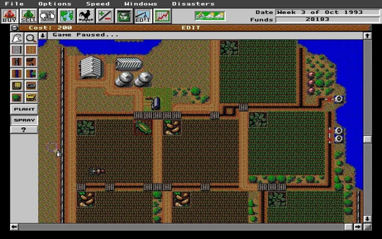 Gameplay screen of Sim Farm (6/8) Gameplay screen of Sim Farm (6/8)