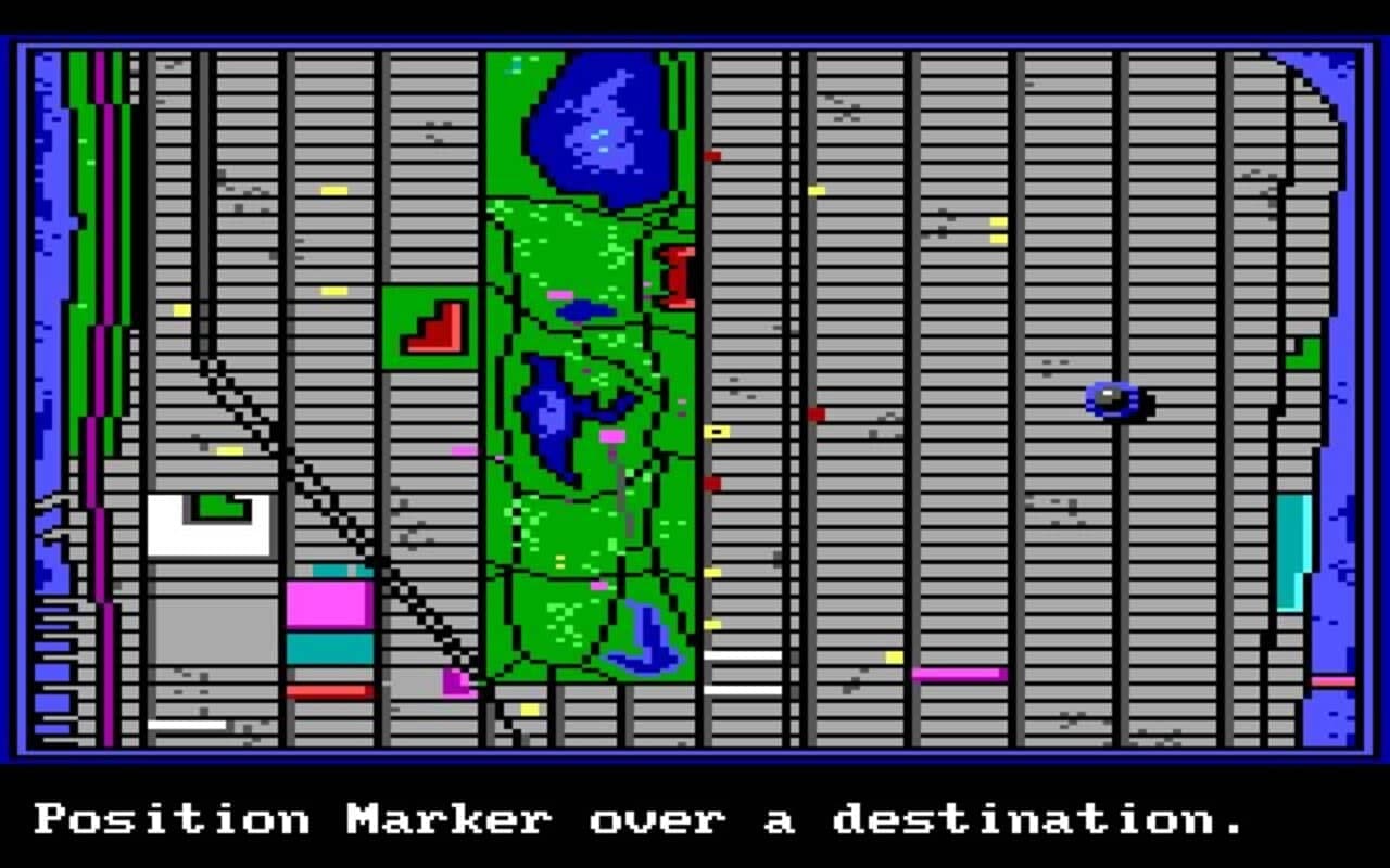 Gameplay screen of Manhunter: New York (1/8) Gameplay screen of Manhunter: New York (1/8)