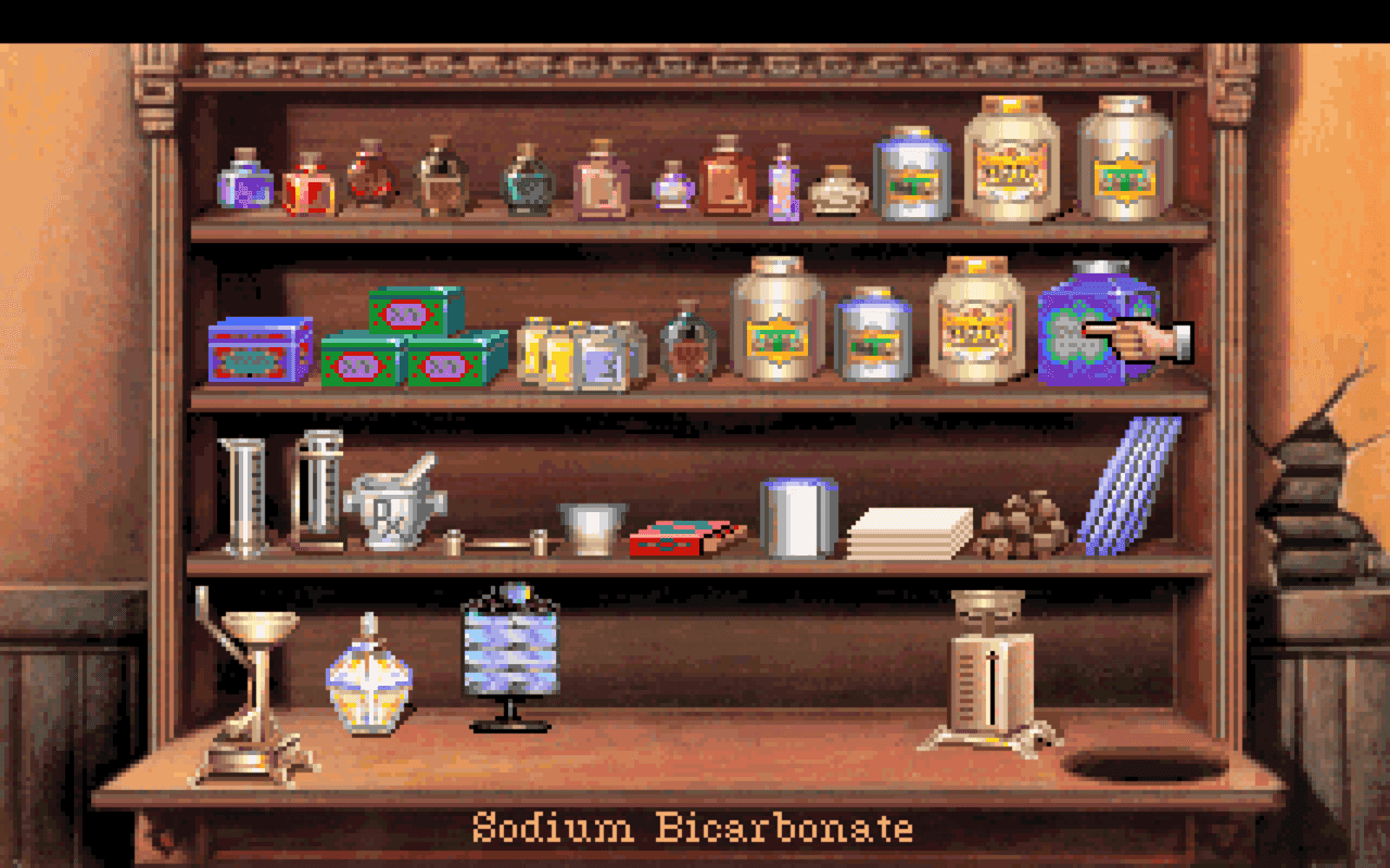 Gameplay screen of Freddy Pharkas: Frontier Pharmacist (5/8) Gameplay screen of Freddy Pharkas: Frontier Pharmacist (5/8)