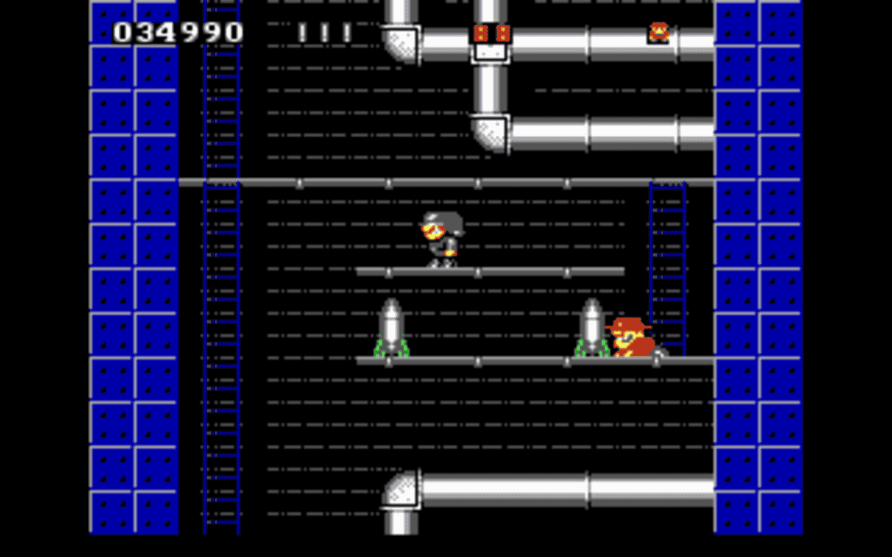 Gameplay screen of Rick Dangerous (7/8) Gameplay screen of Rick Dangerous (7/8)