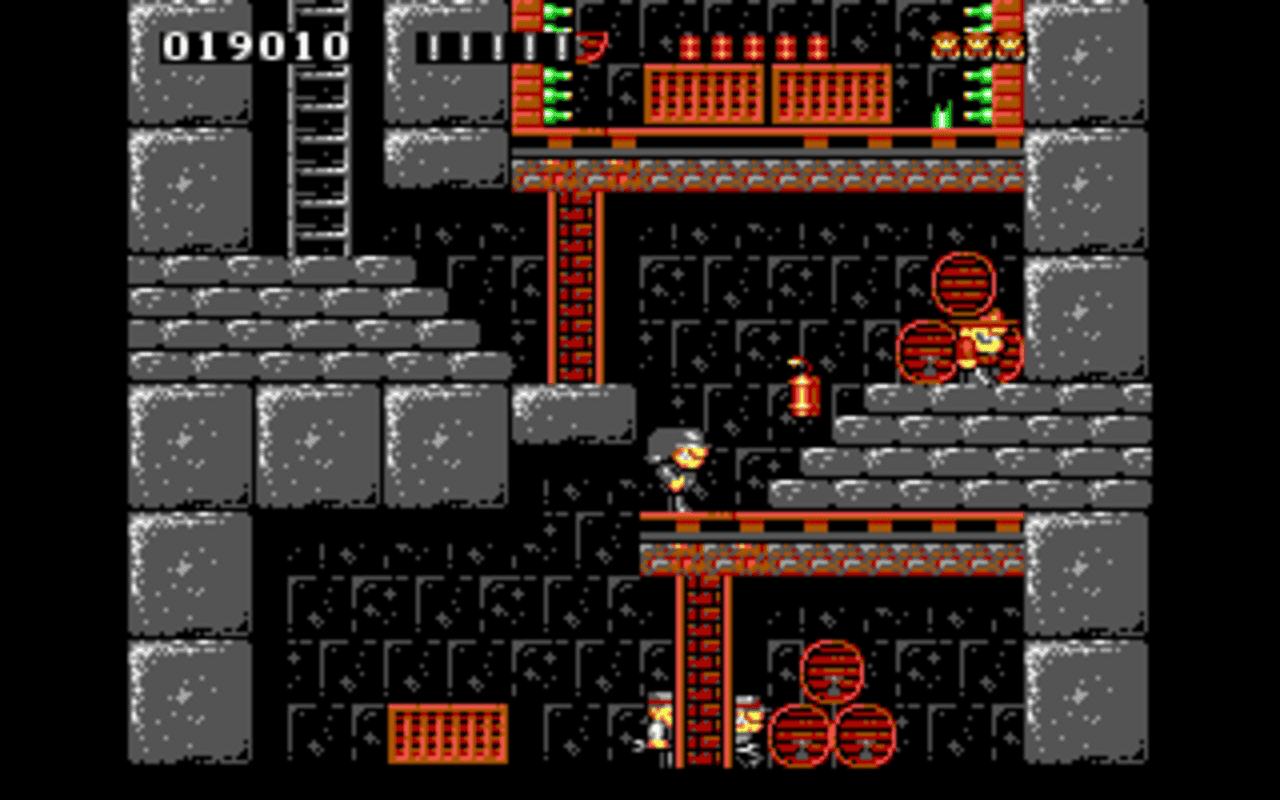 Gameplay screen of Rick Dangerous (5/8) Gameplay screen of Rick Dangerous (5/8)