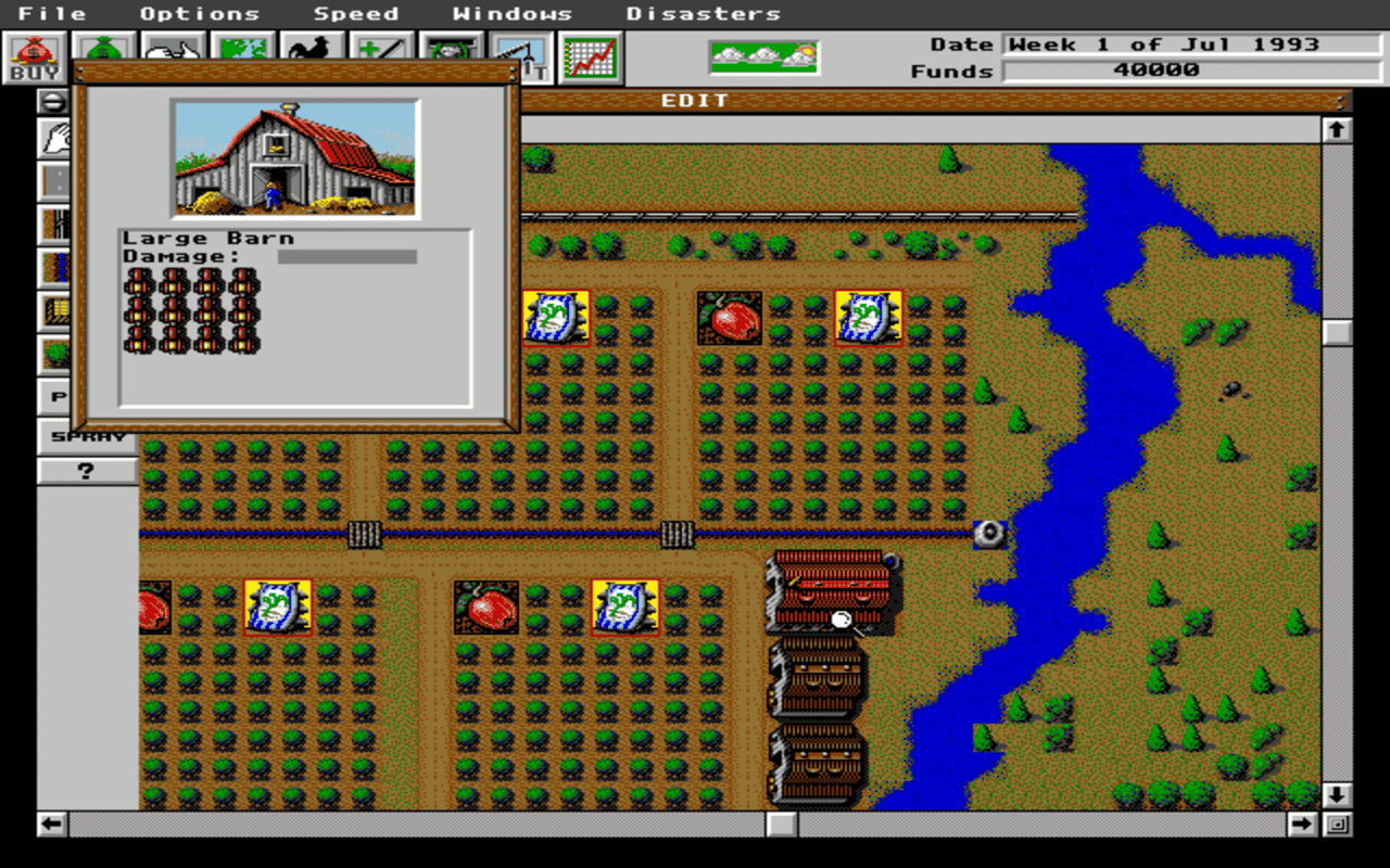 Gameplay screen of Sim Farm (8/8) Gameplay screen of Sim Farm (8/8)