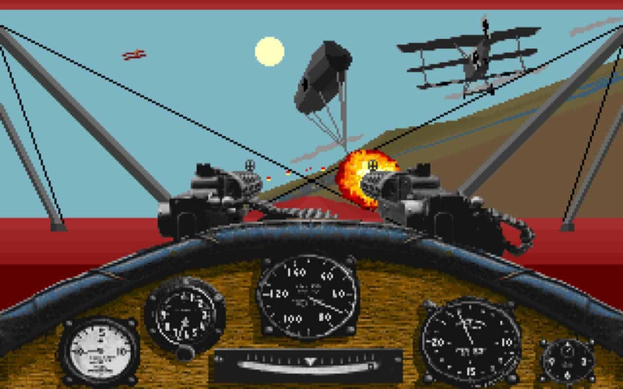 Gameplay screen of Red Baron (3/8) Gameplay screen of Red Baron (3/8)