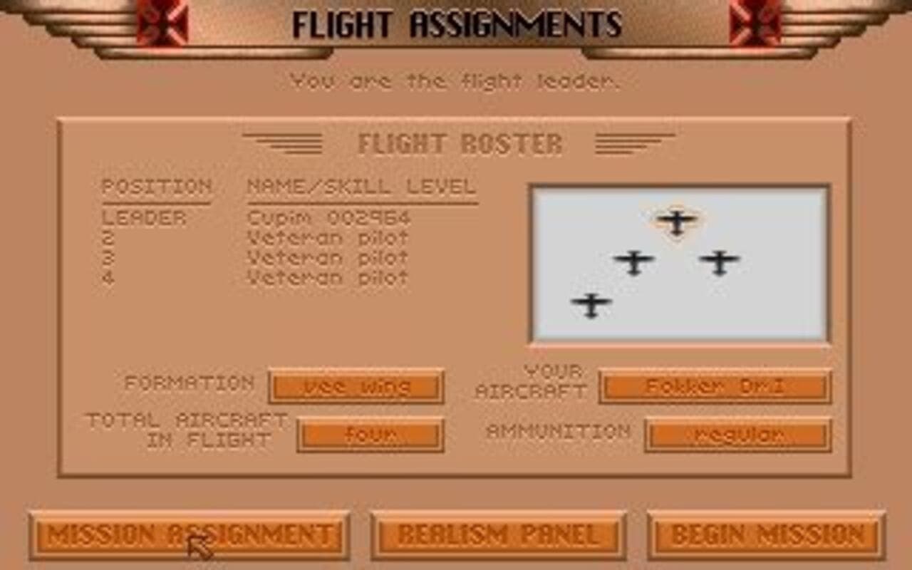 Gameplay screen of Red Baron (1/8) Gameplay screen of Red Baron (1/8)
