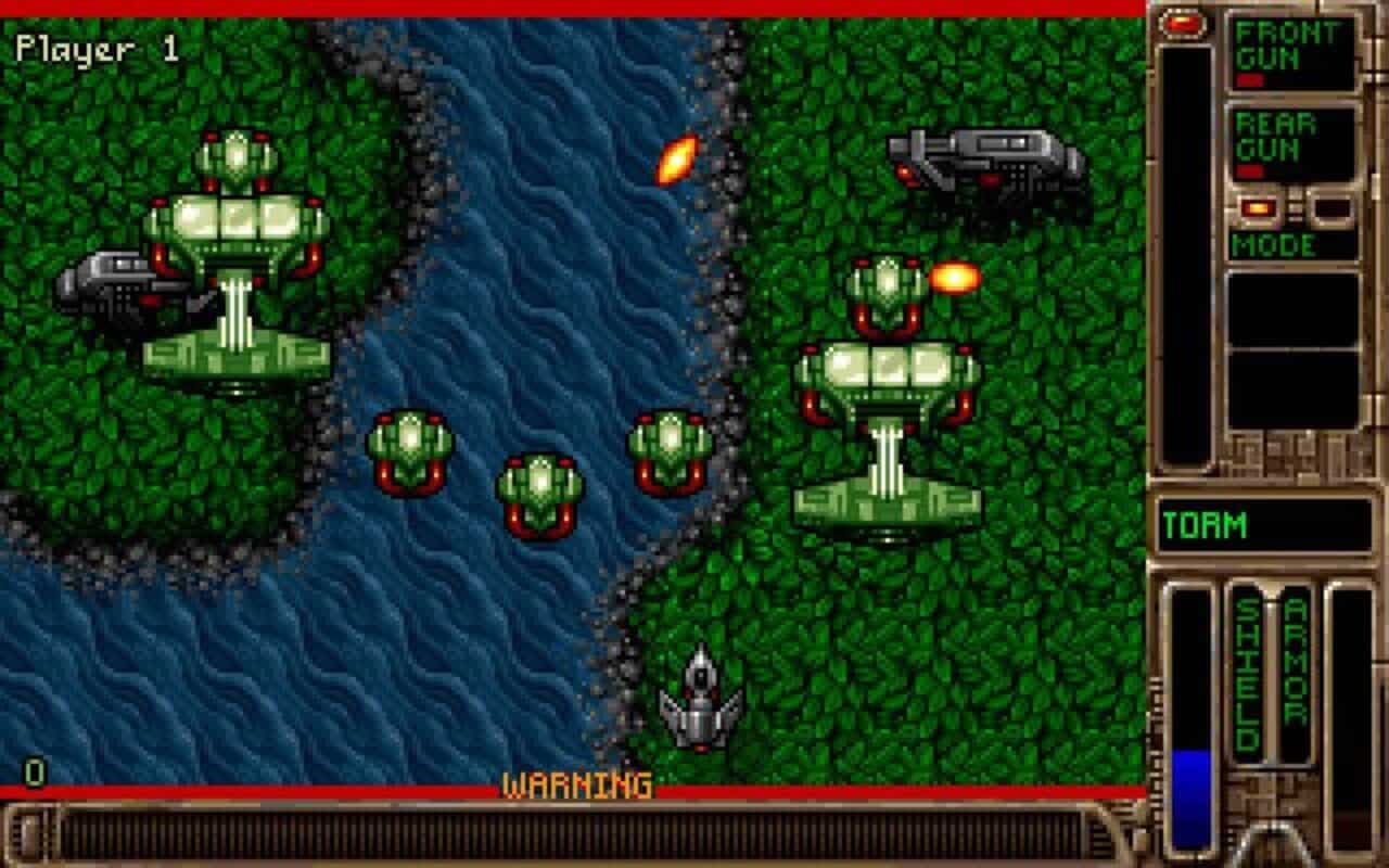 Gameplay screen of Tyrian 2000 (5/8) Gameplay screen of Tyrian 2000 (5/8)