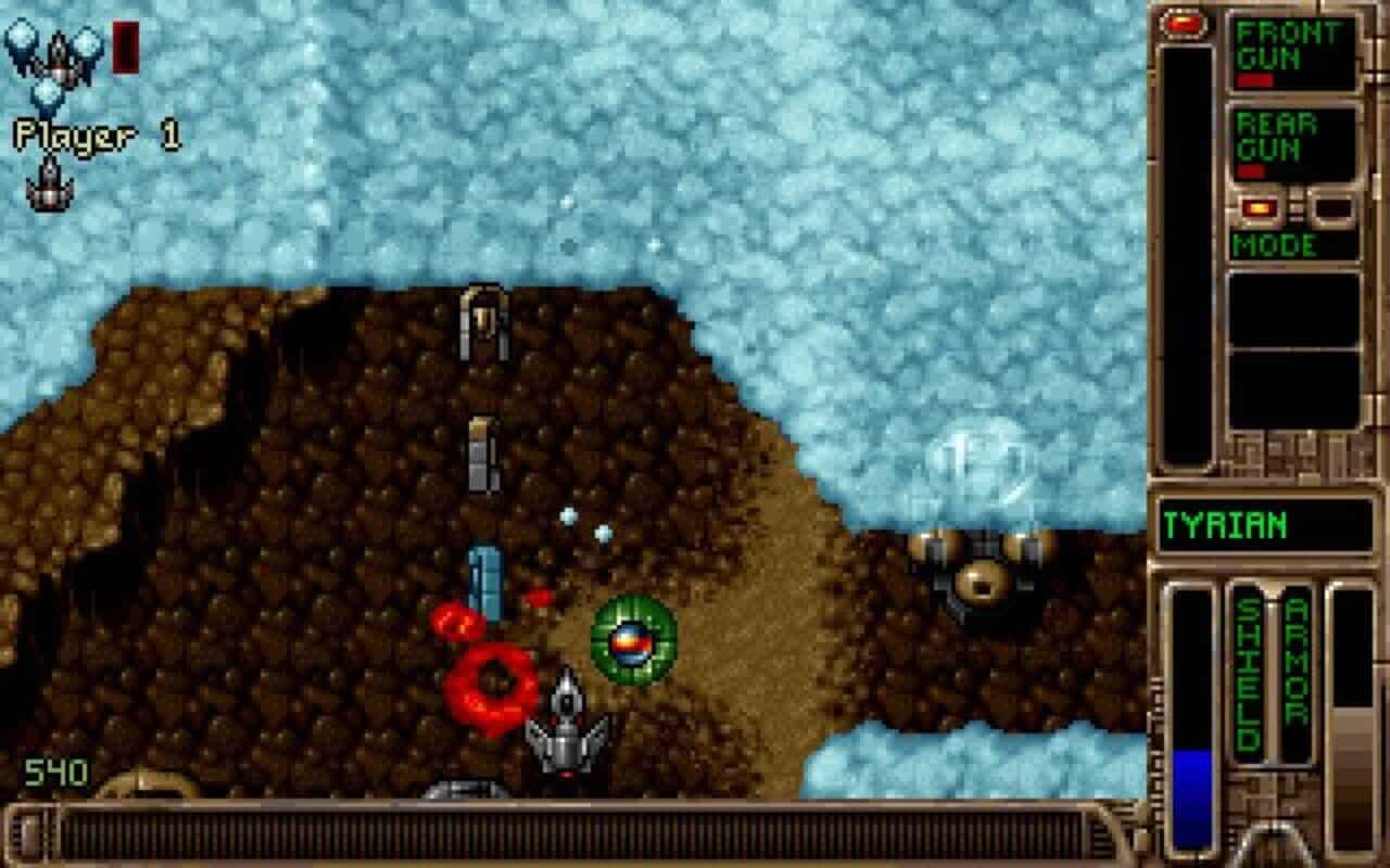 Gameplay screen of Tyrian 2000 (8/8) Gameplay screen of Tyrian 2000 (8/8)