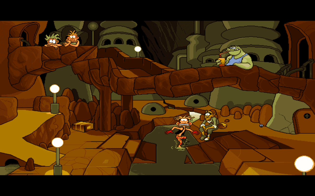 Gameplay screen of The Bizarre Adventures of Woodruff and the Schnibble (5/8) Gameplay screen of The Bizarre Adventures of Woodruff and the Schnibble (5/8)