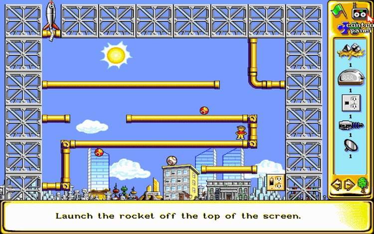 Gameplay screen of The Incredible Machine 2 (1/8) Gameplay screen of The Incredible Machine 2 (1/8)