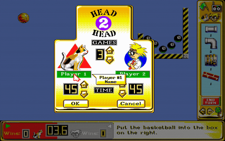 Gameplay screen of The Incredible Machine 2 (2/8) Gameplay screen of The Incredible Machine 2 (2/8)