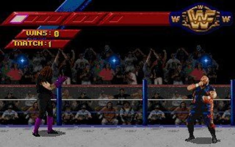 Gameplay screen of WWF WrestleMania (1/8) Gameplay screen of WWF WrestleMania (1/8)