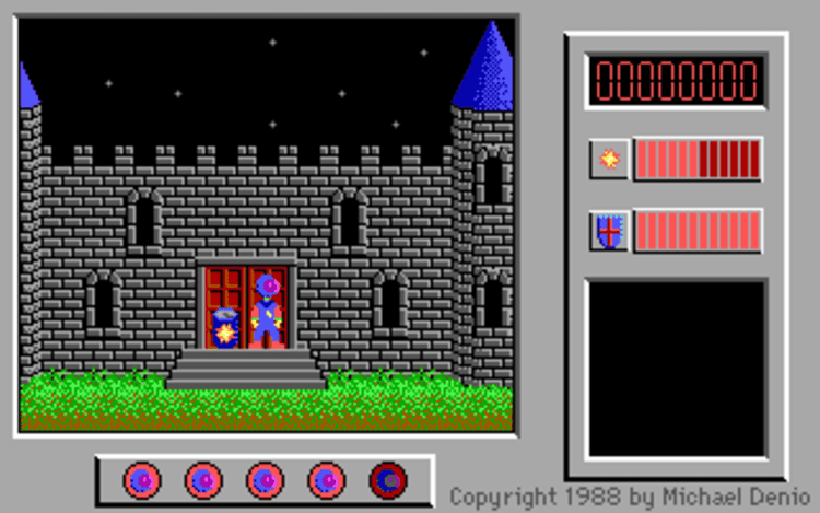 Gameplay screen of The Adventures of Captain Comic (1/8) Gameplay screen of The Adventures of Captain Comic (1/8)