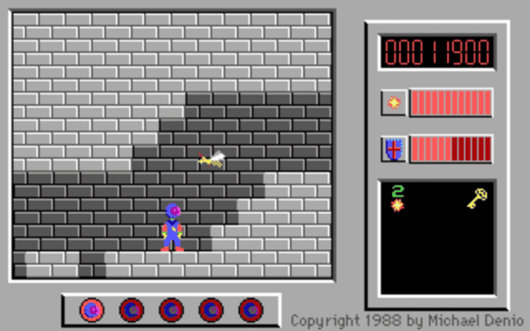 Gameplay screen of The Adventures of Captain Comic (3/8) Gameplay screen of The Adventures of Captain Comic (3/8)
