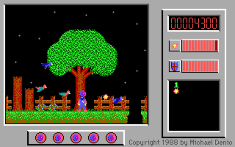 Gameplay screen of The Adventures of Captain Comic (5/8) Gameplay screen of The Adventures of Captain Comic (5/8)