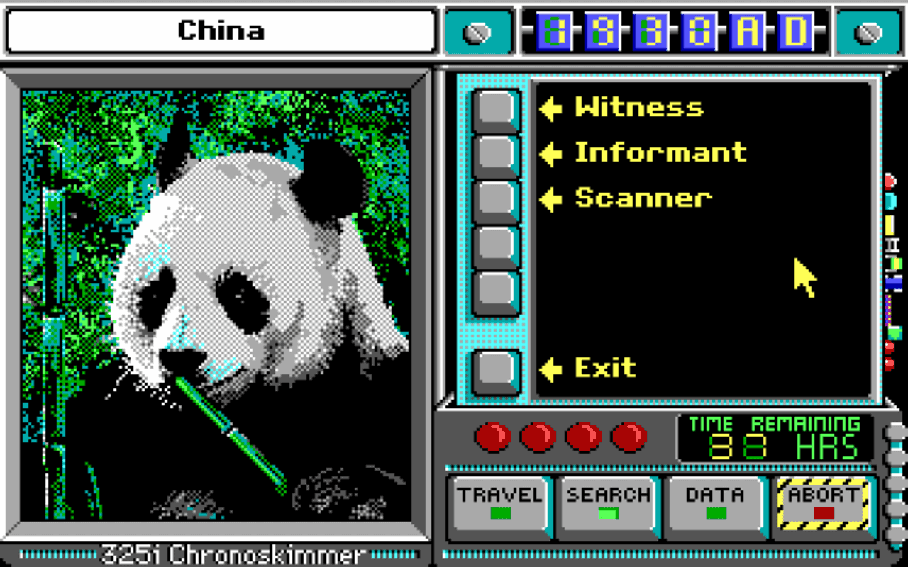 Gameplay screen of Where in Time Is Carmen Sandiego? (4/8) Gameplay screen of Where in Time Is Carmen Sandiego? (4/8)