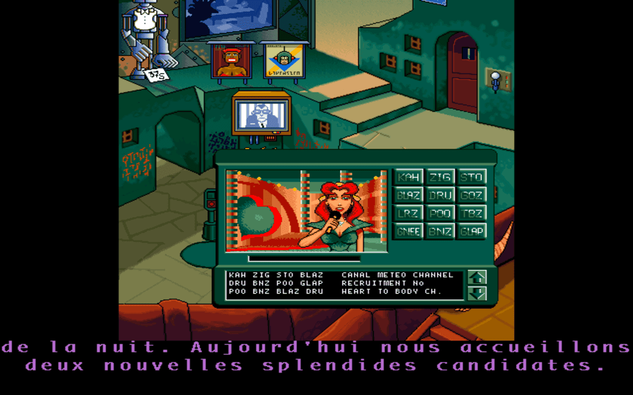 Gameplay screen of The Bizarre Adventures of Woodruff and the Schnibble (7/8) Gameplay screen of The Bizarre Adventures of Woodruff and the Schnibble (7/8)