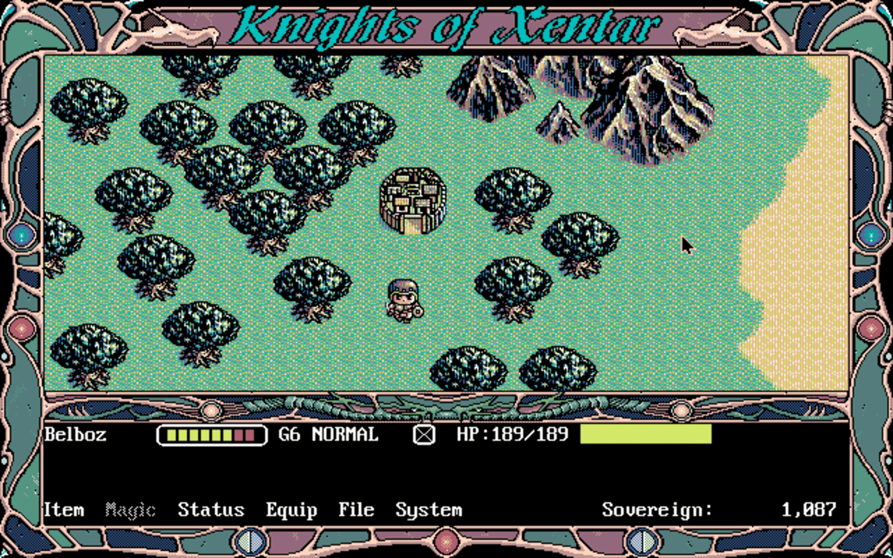 Gameplay screen of Knights of Xentar (6/8) Gameplay screen of Knights of Xentar (6/8)