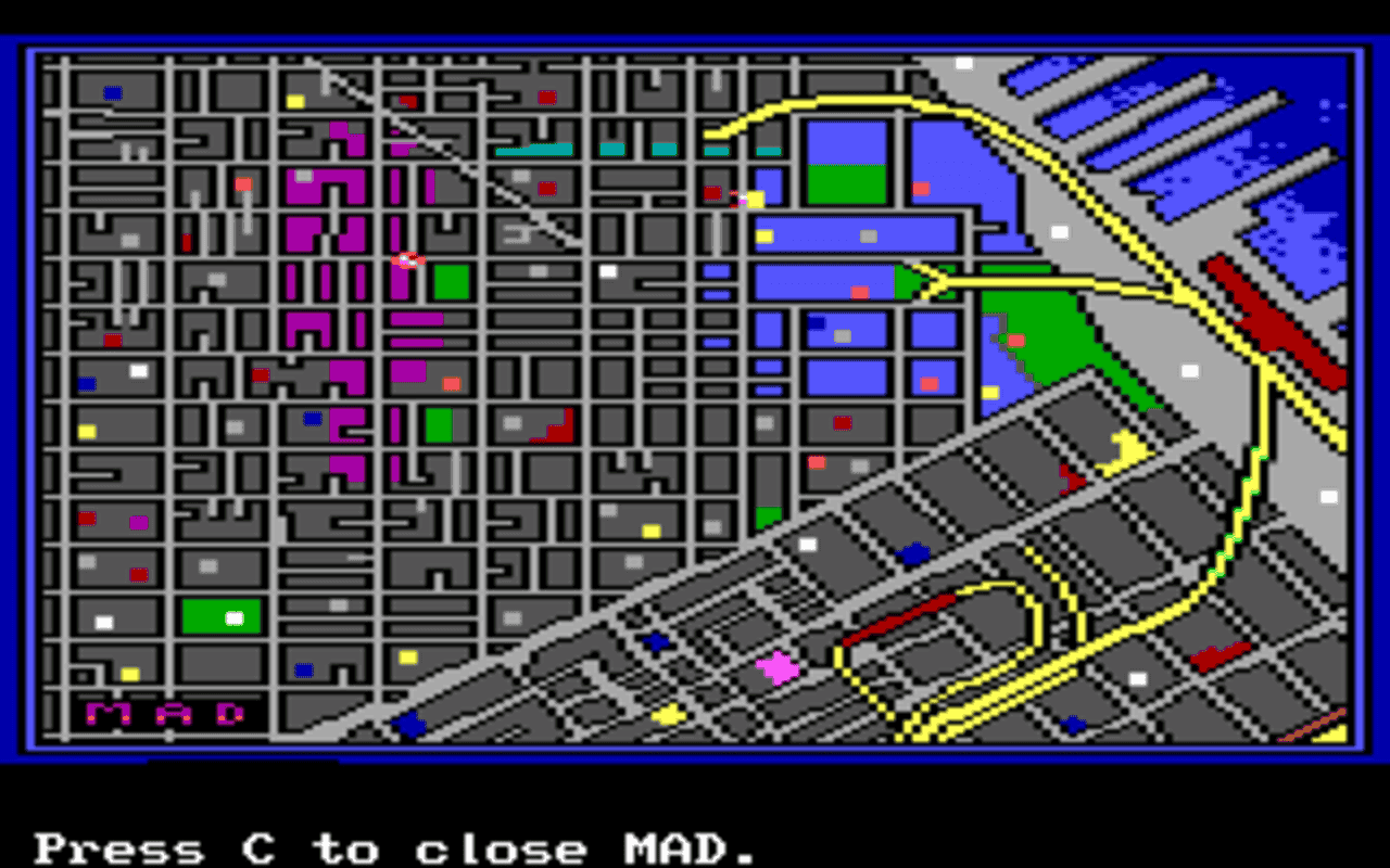 Gameplay screen of Manhunter 2: San Francisco (2/8) Gameplay screen of Manhunter 2: San Francisco (2/8)