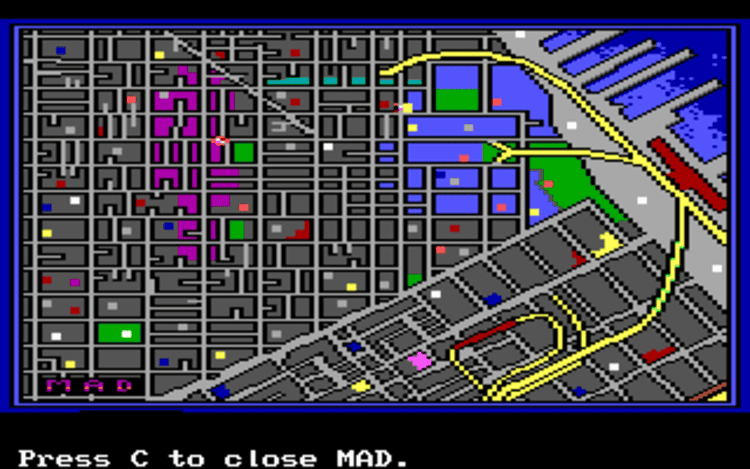 Gameplay screen of Manhunter 2: San Francisco (2/8) Gameplay screen of Manhunter 2: San Francisco (2/8)