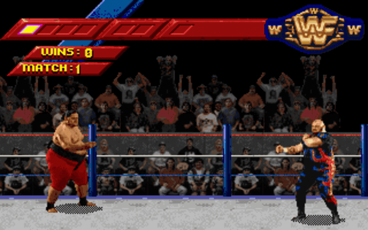 Gameplay screen of WWF WrestleMania (6/8) Gameplay screen of WWF WrestleMania (6/8)
