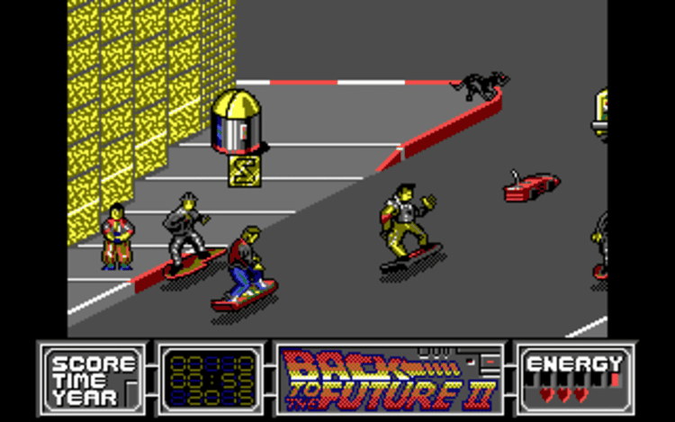 Gameplay screen of Back to the Future Part II (1/8) Gameplay screen of Back to the Future Part II (1/8)